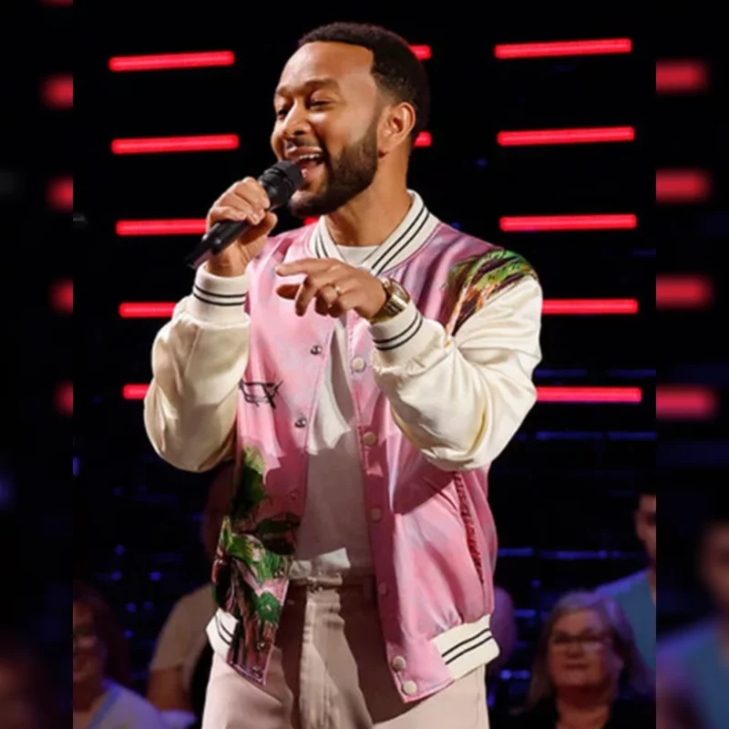 The Voice S25 John Legend Pink Jacket
