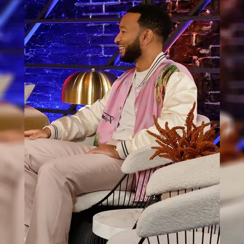 The Voice S25 John Legend Pink Printed Jacket