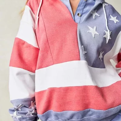 Tricia Fix American Flag Hoodie