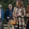 An Easter Bloom Aimee Teegarden Flannel Plaid Coat