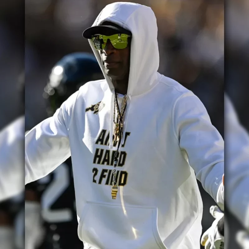 Deion Sanders I Ainâ€™t Hard 2 Find White Hoodie