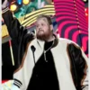 CMT Music Awards 2024 Jelly Roll Leather Bomber Jacket