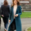 Kate Middleton Stockwell Gardens Blue Trench Coat