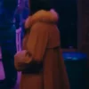 Kaya Scodelario Fur Coat