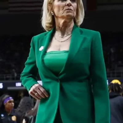 Kim Mulkey Green Suit
