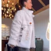 Kristin Juszczyk Caitlin Clark Final Four Jacket