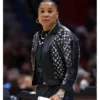March Madness Dawn Staley Black Leather Jacket