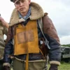 Austin Butler Masters Of The Air Shearling Jacket
