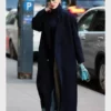Jennifer Lopez NYC Oversized Blue Trench Coat