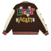 Poker Lucky Varsity Brown Jacket