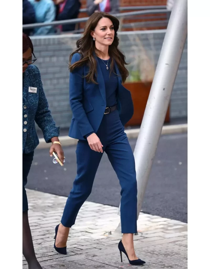 Princess Of Wales Kate Middleton Blue Suit