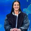Saturday Night Caitlin Clark Black Varsity Jacket