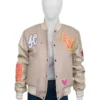 The Chi S06 Kennedy Amaya Embroidered Patch Bomber Jacket