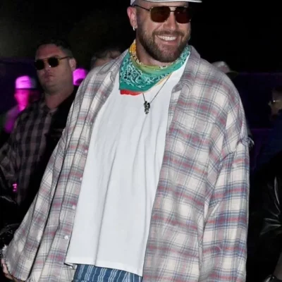 The Coachella Music and Arts Festival Travis Kelce Plaid Shirt