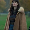 Kaya Scodelario Fur Coat