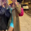 Kaya Scodelario The Gentlemen 2024 Susie Glass Brown Coat