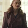We Were The Lucky Ones Joey King Checked Coat