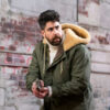 Adam Goldberg The Equalizer Green Hooded Jacket