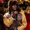 BRIT Awards 2024 Rema Leather Bomber Jacket