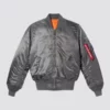 Batman 2022 Bruce Wayne Grey Drifter Jacket