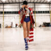 Beyonce American Flag 2024 Fringe Coachella Jacket