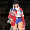 Beyonce American Flag 2024 Fringe Jacket