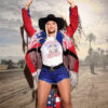 Beyonce American Flag Fringe Coachella Jacket