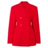 Bridgerton Nicola Coughlan Red Double Breasted Blazer