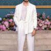 Bridgerton Premiere 2024 Jonathan Bailey White Suit