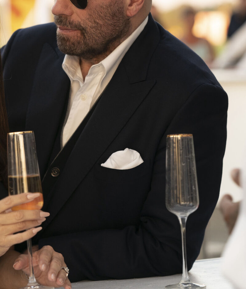 Cash Out 2024 Mason Goddard John Travolta Suit