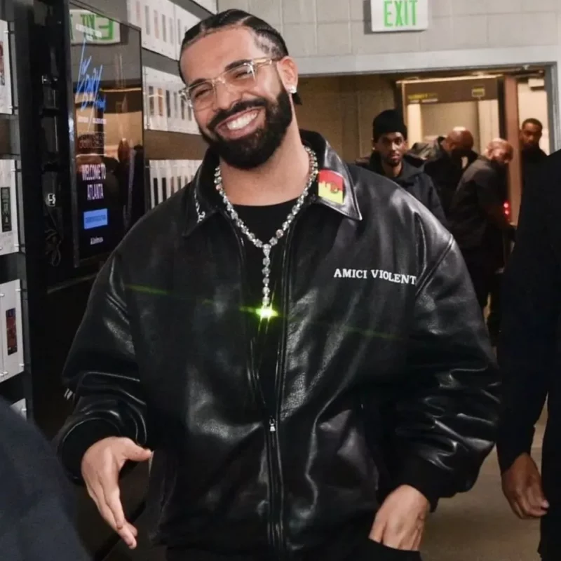 Drake Amici Violente Bomber Black Jacket