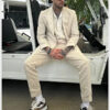 Formula 1 Miami Grand Prix Zayn Beige Suit