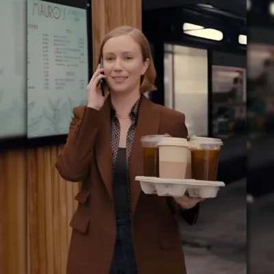 Hacks Ava Daniels Brown Blazer