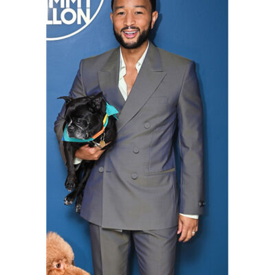 John Legend Grey Suit
