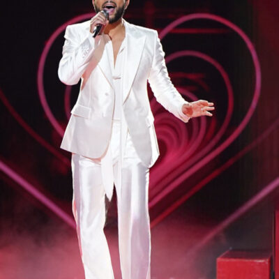 John Legend Silk Suit