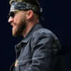 Kelce-Jam-2024-Travis-Kelce-Black-Denim-Jacket