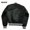 Lana Del Rey NY Yankees Full-Snap Satin Black Jacket