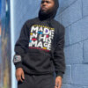 Made in His Image Pullover Fleece Pullover Black Hoodie