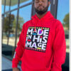 Made in His Image Pullover Fleece Red Pullover Hoodie