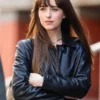 Materialists 2024 Dakota Johnson Leather Blazer