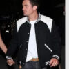 Orlando Bloom American Idol Wrap Party Black Bomber Jacket