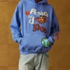 Peace And Love Blue Pullover Unisex Hoodie