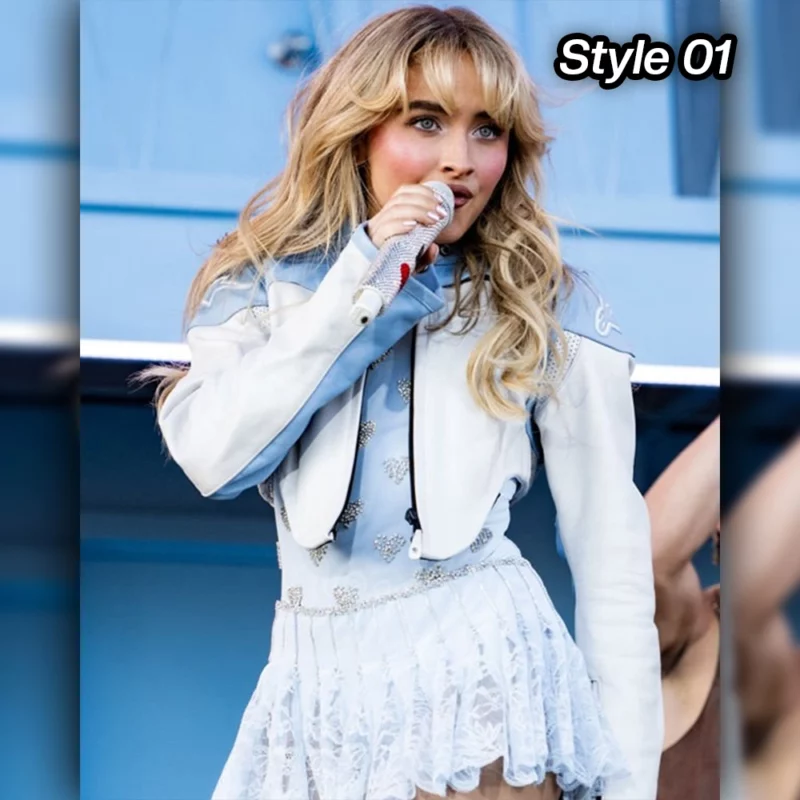 Sabrina Carpenter Coachella Blue Jacket