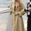 Taylor Swift Italyâ€™s Lake Como Tan Trench Coat