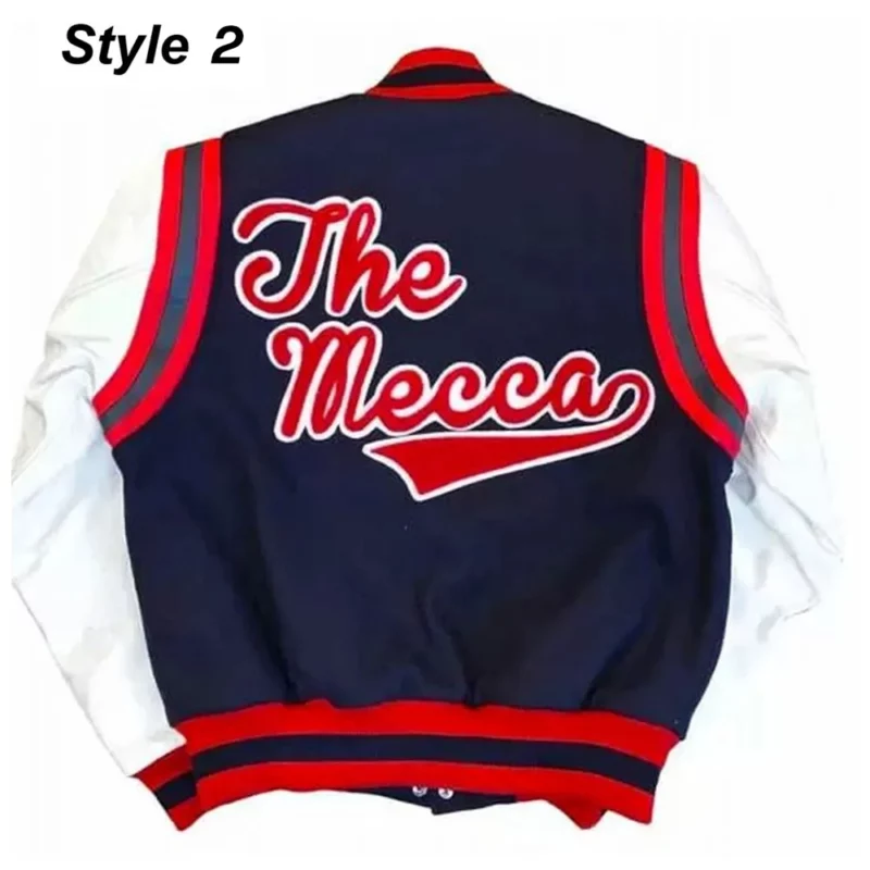 The Mecca Motto Varsity Jacket