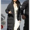 The Ministry Of Ungentlemanly Warfare Eiza Gonzalez Black Puffer Coat