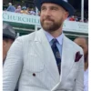 Travis Kelce Kentucky Derby Crisp Pinstriped Suit