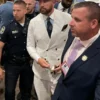 Travis Kelce Kentucky Derby Crisp White Suit