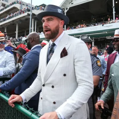 Travis Kelce Kentucky Derby Suit