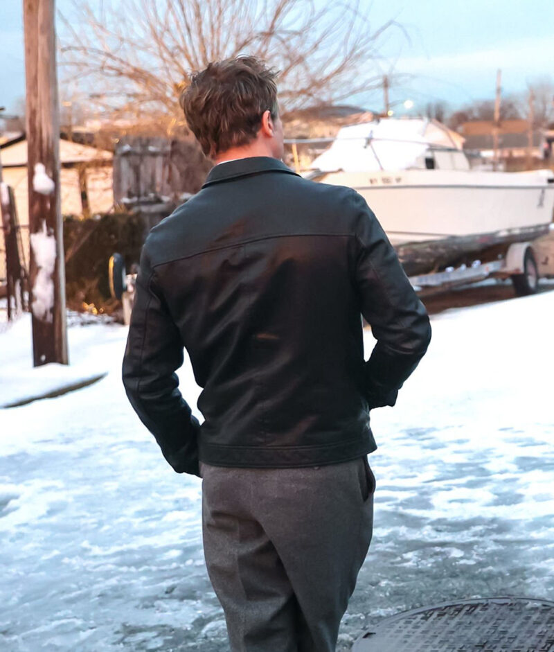 Wolfs 2024 Brad Pitt Black Trucker Jacket